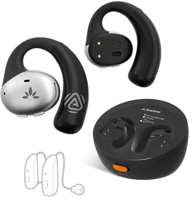 Avantree Medley Pebble 2 - Auracast TV Earbuds with Open-Ear Comfort