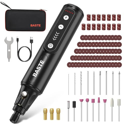 Baste Mini Cordless Rotary Tool, 5-Speed 18000 RPM, 109Pcs Accessories