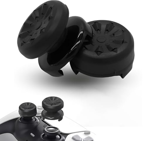 2X Erhöhter Controller Aufsatz – 7mm & 11mm Präzisionskappen für besseren Grip – Gaming Zubehör für Moderne Spielcontroller – Stick Schutz & Aim Assist (Schwarz)