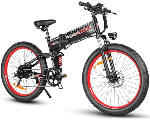 SAMEBIKE Elektrofahrrad Faltrad 26 Zoll 48V 15Ah austauschbarer Akku Trekkingrad E-Bike 7-Gang-Elektrofahrrad mit LCD-Display elektrofahrräder Mountainbike 250W Motor City Commuter Ebike
