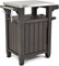 Keter - Mueble Barbacoa pequeño para jardín, Capacidad 150 litros, Color marrón