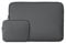 RAINYEAR 15,6 Pollici Custodia Protettiva per Laptop PC Computer Portatili Sleeve Caso Borsa da Trasporto con Piccola Borsa Aggiuntiva,Compatibile con 15,6 Chromebook Ultrabook Notebook,Grigio