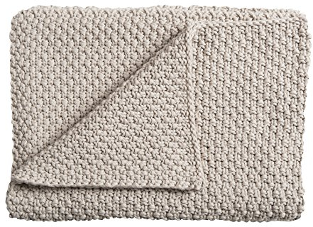 Schardt - Strickdecke Sunny Beige - Babydecke aus 100% Baumwolle - Weiche Babystrickdecke - Vielseitig verwendbare Decke für Babys - Auch als Tagesdecke geeignet - Waschbar bei 40 Grad - 75×100 cm