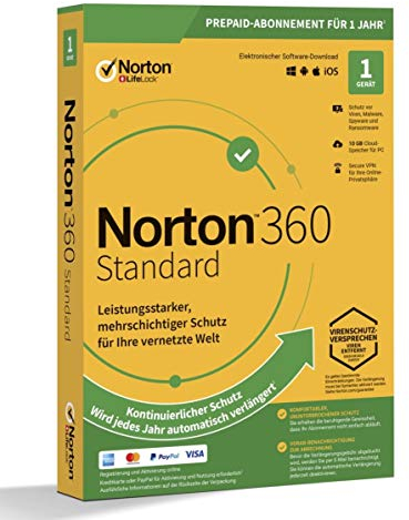 NORTON 360 STANDARD *1-Gerät / 1-Jahr* inkl. 10GB PC/Mac