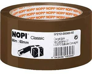 NOPI® Verpackungsklebeband, PP, selbstklebend, 50 mm x 66 m, braun (6 Stück), Sie erhalten 1 Packung á 6 Stück