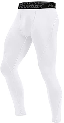 Roadbox Compression Pants Men Cooling Dry Base Layer Bottoms Outdoor Sports Cycling Tights Leggings for Basketball Football Running