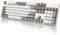 DURGOD Taurus k310 Full Size Mechanical Gaming Keyboard - 105 keys - Double Shot PBT - USB Type C - ISO UK Layout (White, Cherry Mx Silent Red)