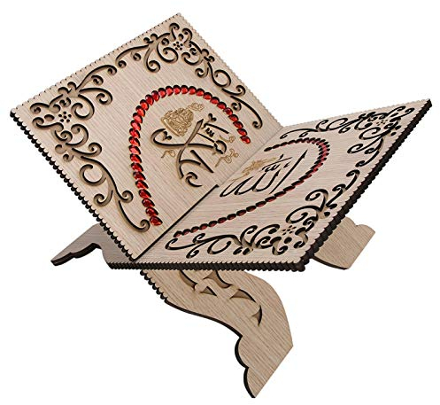 Porte-livre de coran, support de coran, décoration de bureau de sculpture pour la lecture d'étagère d'écriture de culte