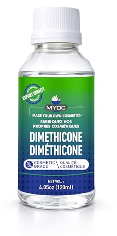 Myoc Dimethicone – Cosmetic Grade Silicone for DIY Skincare, Hair Serums, and Makeup Formulations | 4 oz (120ml)