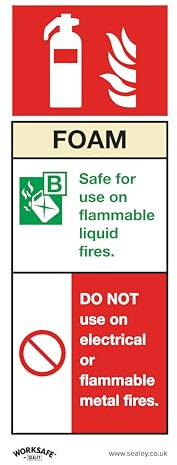 Sealey SS30P1 Foam Fire Extinguisher - Safe Conditions Safety Sign - Rigid Plastic