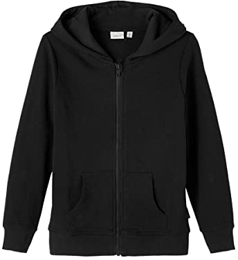 NAME IT Sweatshirt mit Kapuze und Reißverschluss Black 146-152