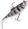 Fox Rage Replicant Wobble - Gummifisch Swimbait, Farbe:Zebra UV, Länge/Gewicht:18cm - 90g