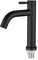 CENPEK Robinet de lavabo de salle de bain, robinet de lavabo simple en acier inoxydable, design rétro élégant, noir mat noir mat pour salle de bain, toilette (S)