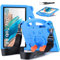 DUZZONA Funda Infantil para Samsung Galaxy Tab A8 10,5 Pulgadas 2022/2021 (SM-X200/X205X207), Estuche Antigolpes con Asa, con Correa de Hombr, para Galaxy Tab A8 10.5, Azul
