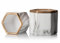 HowHomely Deko Blumentopf Gold-Marmor Hoch 10 cm - Langlebige und Leichte Übertopf Hexagon 12 cm Durchmesser für Wohnzimmer - Keramik Pflanztopf in Marmor Optik