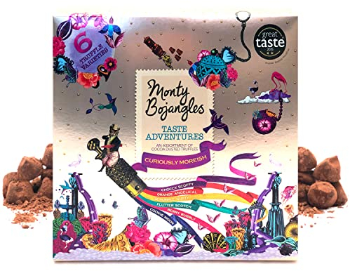 Monty Bojangles Taste Adventure Trüffel Pralinen Geschenk Box, 315 g, 6 Geschmacksrichtungen, Luxuriöse Preisgekrönte Pralinen, Perfektes Schokolade Geschenk