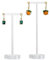 GemeShou Klarer Ohrring-Halter für Mädchen, 2-stückige Acryl-Ohrring-Organisator-T-Bar-Ständer, Transparente Schmuck-Display-Ständer zum Verkauf von Ohrringen [2-stückige]