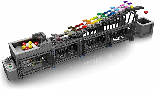 BlueBrixx – Mould King 26004 Regenbogen-Kugelbahn aus Klemmbausteinen mit 1038 Bauelementen. Lieferung in Originalverpackung.
