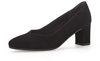 Gabor Damen Klassische Pumps, Frauen Absatzschuhe,Moderate Mehrweite (G),Court Shoes,stöckelschuhe,Businessschuhe,büro,schwarz,40.5 EU / 7 UK