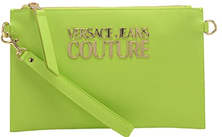 VERSACE JEANS COUTURE Damen Umhängetasche Marke, Modell Lock Lock 74VA4BLXZS467, Hergestellt aus Kunstleder. Grün Hellgrün