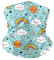 kawehiop Halsmanschetten UV Schutz Waschbarer Gesichtsschal Sturmhauben Sommerzubehör Halstuch mit guter Handwerkskunst Outdoor Schals, Regenbogen