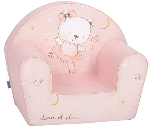 Delsit Kinder Sessel mit Schaumstofffüllung - Kindersessel Mädchen Babysessel mit Abnehmbarem Bezug - Sessel für Kinder - Kindermöbel - 9 Monate bis 4 Jahre - DT8-22060