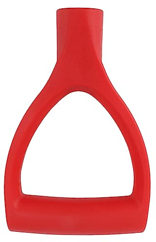 Wifehelper Schaufel-D-Griff, Innendurchmesser 32 Mm, PVC-Spaten, Schneeschaufel, Ersatzgriff, Gartenzubehör für Spaten, Schneeschaufel, Graben, Rechenwerkzeug (Rot)