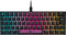 Corsair K65 RGB MINI 60% Tastiera Meccanica da Gioco con Cavo - Interruttori CHERRY MX RED - Keycaps a Doppio Scatto PBT - Compatibile con iCUE - QWERTY IT - PC, Mac, Xbox - Nero