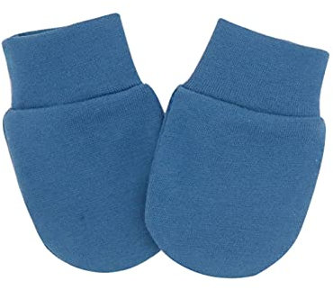 DUHGBNE Für 06 Unisex Baumwolle Scratch No Jungen Fäustlinge Fäustlinge Säuglingshandschuhe Handschuhe Kleinkind Monate Baby Baby Handschuhe Damen Handschuhe Blau (Blue, One Size)