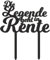 Personalisierter Ruhestand Cake Topper – Farbwahl, Rentner Geschenk, Senioren Partydeko, Rente (Kein Motiv, Schwarz)