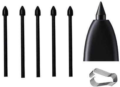 Galaxy S24 Ultra S Lot de 5 pointes de rechange pour stylet Samsung Galaxy S24 S25 Ultra S23 Ultra S Pen Tab S9 Tab S8 Pointe de rechange pour stylo tactile S Pen Noir