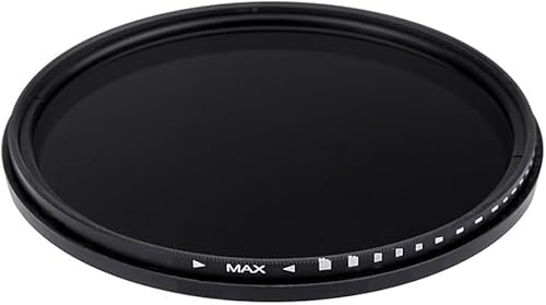 Premium Variabler Graufilter (ND2-ND1000), kompatibel mit Sony Alpha 6000 (52 mm)