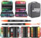 Gelanty Dual Tip Colouring Pens, 144 Colors Felt Tip Pens Brush Pens, Colouring Pens for Adults and Children, Drawing Pens Art Pens for Colouring, Painting, Writing, Drawing and Sketching