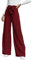 Cicy Bell Damen Weite Bein, Stoffhose Damen Hohe Taille Palazzo Hose, Leicht, Lockere Freizeithosen, Hose Krawatte Knoten Taschen-Elegant Casual Weite Hose,Hosen-Burgunderrot, XL