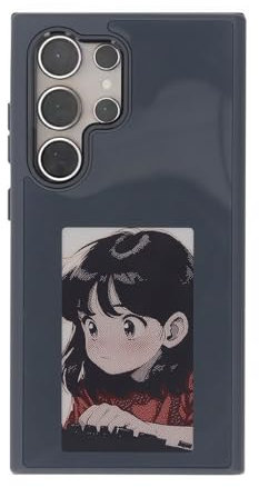 Zunate NFC Smart Ink Screen Phone Case for S24 Ultra, DIY Projector Case Phone Case with 3.52in Ink Screen, APP Operations, Personalize Your Phone Case