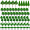 Cayway 90 PCS Miniature Trees Mixed Model Train Scenery Fake Trees for DIY Crafts