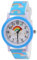 OFFCUP Kinderuhr, Kinder Uhren Analog, 3D Cartoon Lernuhr Quarzwerk, Silikon Uhrenarmband, 3 Jahre bis 11 Jahre, Armbanduhr Mädchen Junge Kinder analoge Quarzuhr -Himmelblauer Regenbogen