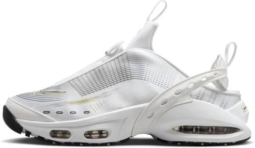 NIKE Damen W AIR MAX Craze Sneaker, White Metallic Gold Black Copper Moon, 40.5 EU
