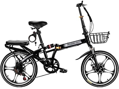 Fahrrad Faltrad Faltbares Fahrrad Vollgefedertes Falt-Mountainbike, 7-Gang mit Doppelscheibenbremse, für Männer oder Frauen