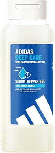 adidas Deep Care Duschgel, pflegt mit nährendem Feuchtigkeitskomplex, 250 ml (Packung mit 5)