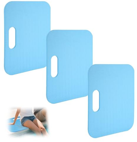 BOXOB 3pcs Tapis Siège au Bord Piscine, 40x30x1cm Portable Coussin Plage Antidérapant Imperméable Coussins Siège Cadeau pour Piscine Camping Voyage Accessoires Détente en Plein Air (Bleu)