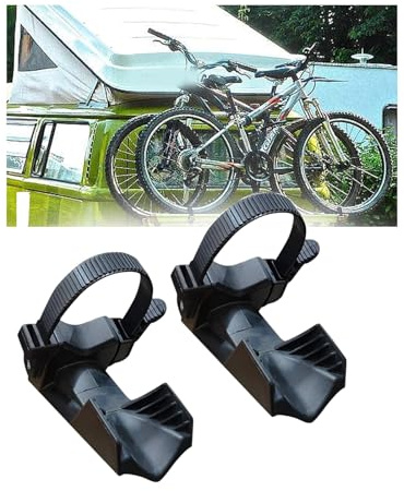 Radstopper, 2 Stück Fahrradträger Zubehör für Breite Reifen bis zu 2,35 Zoll Schwarz Heckträger fürs Auto Ahrradträger Ersatzteile für Mountainbike und Rennrad Heckträger für Anhängerkupplung