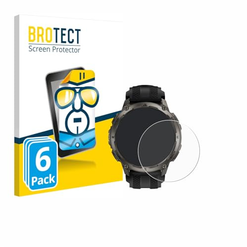 BROTECT Schutzfolie für Kospet Tank T4 | 6 Stück Transparenter Displayschutz Made in Germany Klare Displayschutz-Folie Clear Einfache Montage Case-Friendly