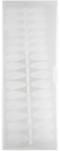 Garneck 300pcs Ultra-thin Frosted Full Cover Fake Nail Tips Press-on Almond Nail Patches for DIY Manicure at Home and Salon Matte Surface