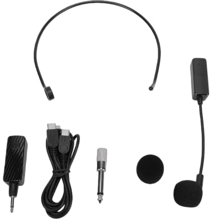 SENECESLI Microphone Serre Tête sans Fil, Système de Micro Casque 2.4G for Présentations, Enseignement, Conférences, Fitness, événements, Discours, Animation, Réunions