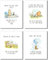 Winnie the Pooh Classic Art Prints – Set von vier