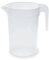 TELEVASO 120 uds - Jarra 1 litro con asa - Plástico (PP) traslúcido - Reciclable y Reutilizable - Ideal para Cerveza, Vino, Fiestas, Eventos, hosteleria