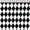 Pingianer 100x160cm Dreiecke Pyramide 100% Baumwolle Baumwollstoff Kinder Meterware Handwerken Nähen Stoff (Rauten Schwarz weiß, 100x160cm (11,99€/m))