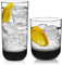 Libbey Polaris Ensemble de 16 verres avec verres et pierres fumées
