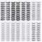 Lurrose 160 Pairs False Eyelashes Set Natural Professional Fake Eyelashes Pack Fake Long Eyelashes Makeup Eyelashes 8 Styles Black
